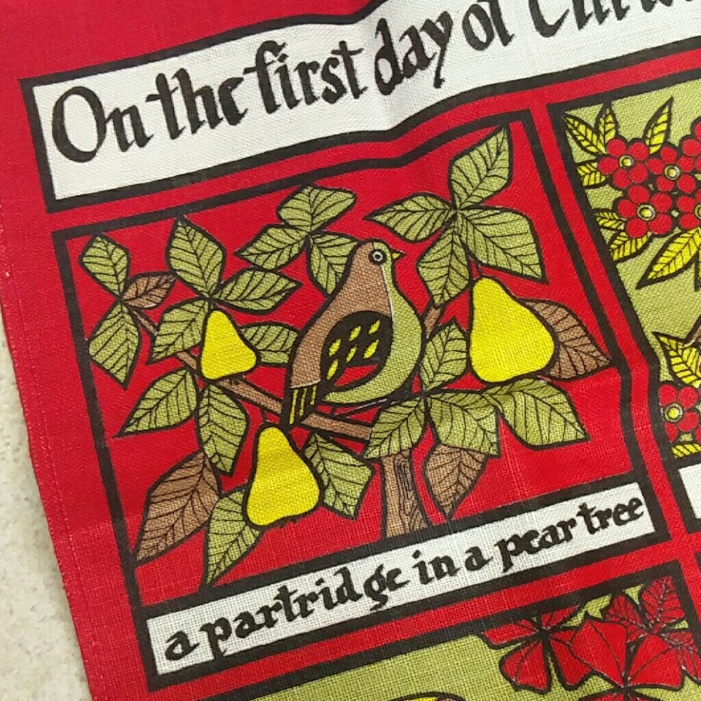 Christmas irish linen 20x30 inch
